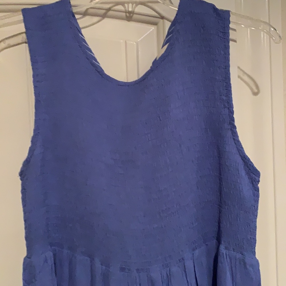 Adorable periwinkle blue sun dress, size L - Picture 2 of 6